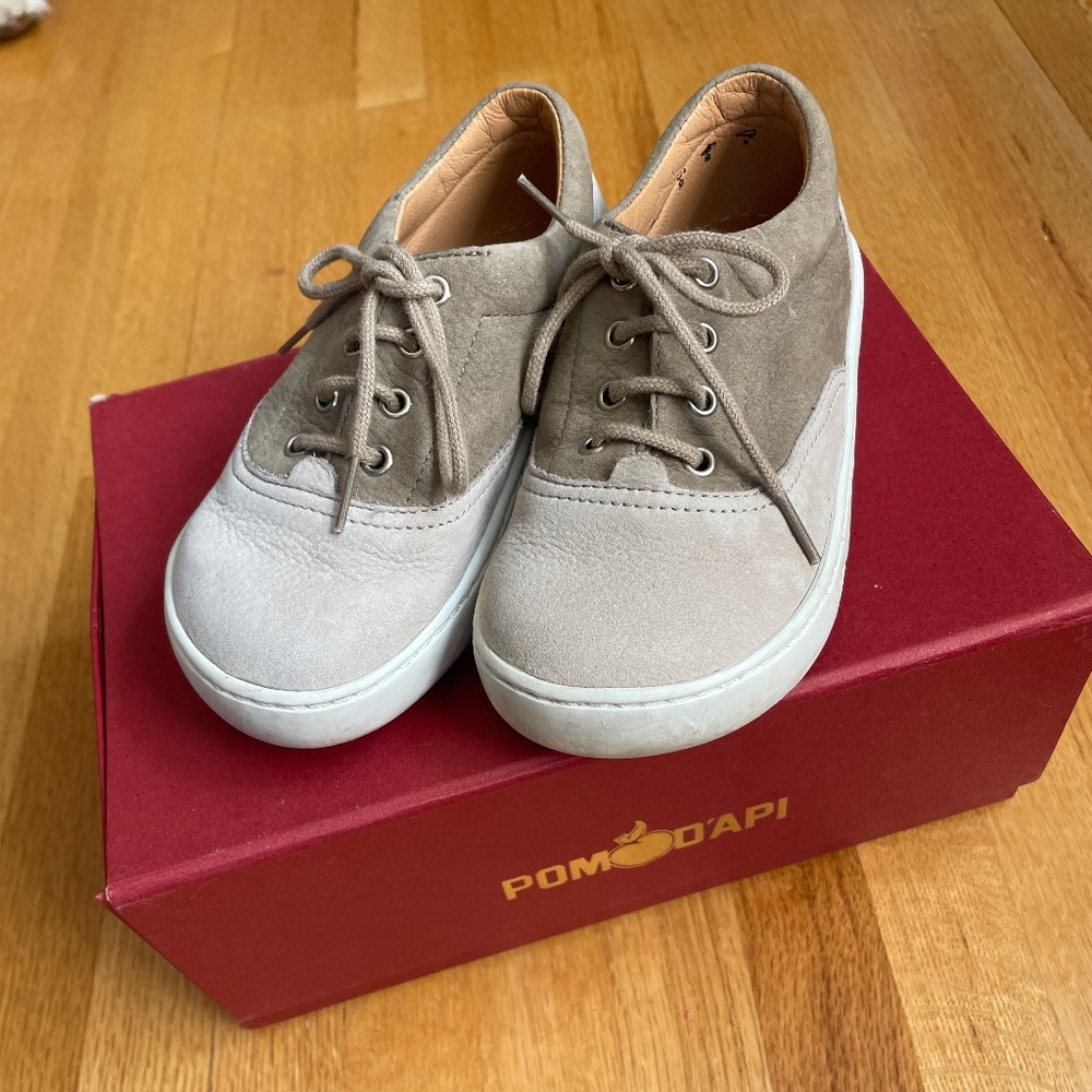 Pom D'Api Two-tone Nubuck Leather Runners, size EU 26/US 9.5